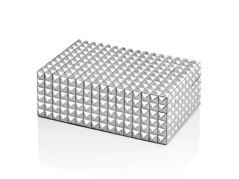 GLAM GÜMÜŞ DİKDÖRTGEN KUTU 20CM