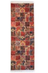 6004 ETNİK DESEN KAYDIRMAZ HALI 80x300cm