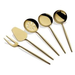 ALMERİA MAT GOLD 5 PARÇA SOS SERVİS SETİ
