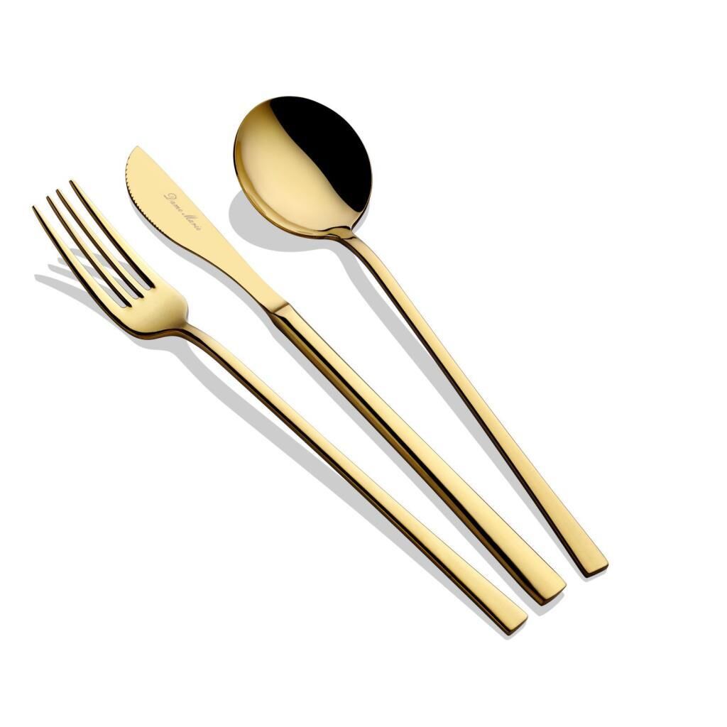 ELİA GOLD 6 KİŞİLİK 36 PARÇA ÇATAL KAŞIK BIÇAK TAKIMI
