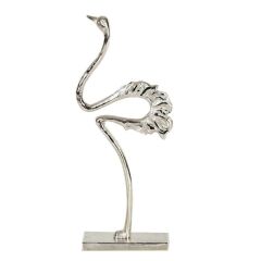 GÜMÜŞ FLAMİNGO DEKOR 39CM