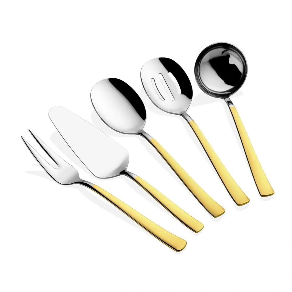 PİCASA GOLD DEKORLU 5 PARÇA SOS SERVİS SETİ