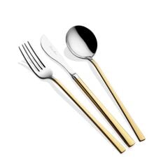 ELİA GOLD 24K DEKORLU 6 KİŞİLİK 36 PARÇA ÇATAL KAŞIK BIÇAK TAKIMI