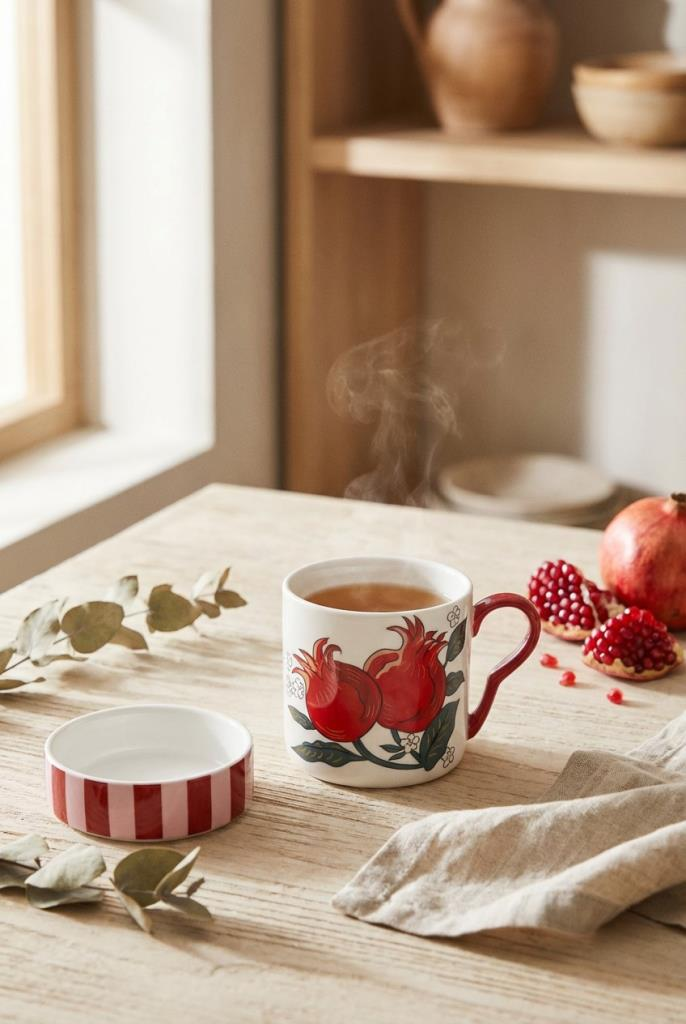 NUANCES KIRMIZI PORSELEN KUPA 2 PARÇA 300ML