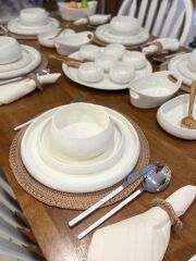 BIANCO PERLA 6 KİŞİLİK 37 PARÇA YEMEK TAKIMI