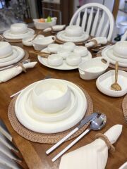 BIANCO PERLA 6 KİŞİLİK 37 PARÇA YEMEK TAKIMI