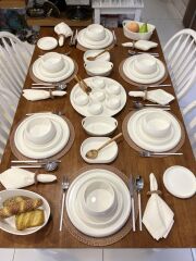 BIANCO PERLA 6 KİŞİLİK 37 PARÇA YEMEK TAKIMI