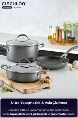 CIRCULON 5 PARÇA 24CM TENCERE TAVA SETİ
