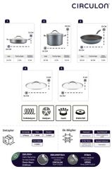 CIRCULON 5 PARÇA 24CM TENCERE TAVA SETİ