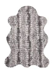 SİYAH DESENLİ MİCROPOST DOKUMA HALI 80X150CM