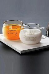 COSTA MORNİNG 2'Lİ CAM KUPA 400ML