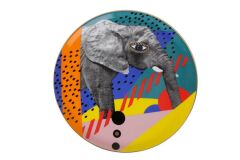 WILD LIFE ELEPHANT DÜZ TABAK 28CM