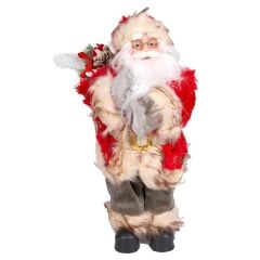 YEŞİLİ PANTOLONLU HEDİYE ÇUVALLI NOEL BABA 30CM