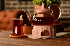 Palida - Isıtıcılı Demlik 600 ml Pembe