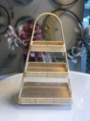 SENTETİK HASIR BEJ 3 KATLI DİKDÖRTGEN SUNUMLUK 50CM