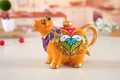 TURUNCU İNEK DESEN DEMLİK 750ML
