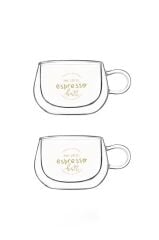 ÇİFT CİDARLI 2'Lİ ESPRESSO FİNCANI 160ML