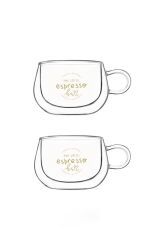 ÇİFT CİDARLI 2'Lİ ESPRESSO FİNCANI 160ML