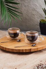 ÇİFT CİDARLI 2'Lİ ESPRESSO FİNCANI 160ML