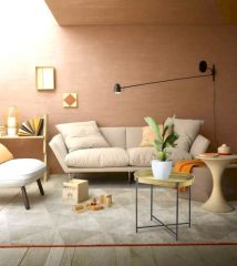 GOLD GALVENİZ OVAL SEHPA 56x32 CM