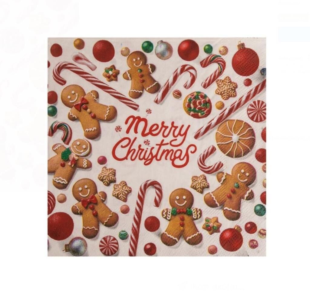 YILBAŞI KURABİYE ADAM KAĞIT PEÇETE 33X33CM(20ADET)