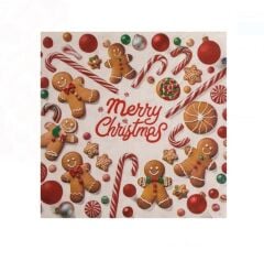 YILBAŞI KURABİYE ADAM KAĞIT PEÇETE 33X33CM(20ADET)