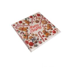 YILBAŞI KURABİYE ADAM KAĞIT PEÇETE 33X33CM(20ADET)