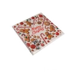 YILBAŞI KURABİYE ADAM KAĞIT PEÇETE 33X33CM(20ADET)