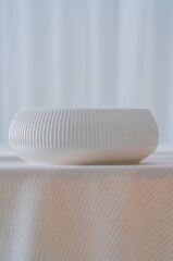 BIANCO LINEA TEKLİ YUVARLAK KASE 17X6CM