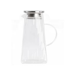 BOROSİLİKAT CAM KÖŞELİ SÜRAHİ 1500ML