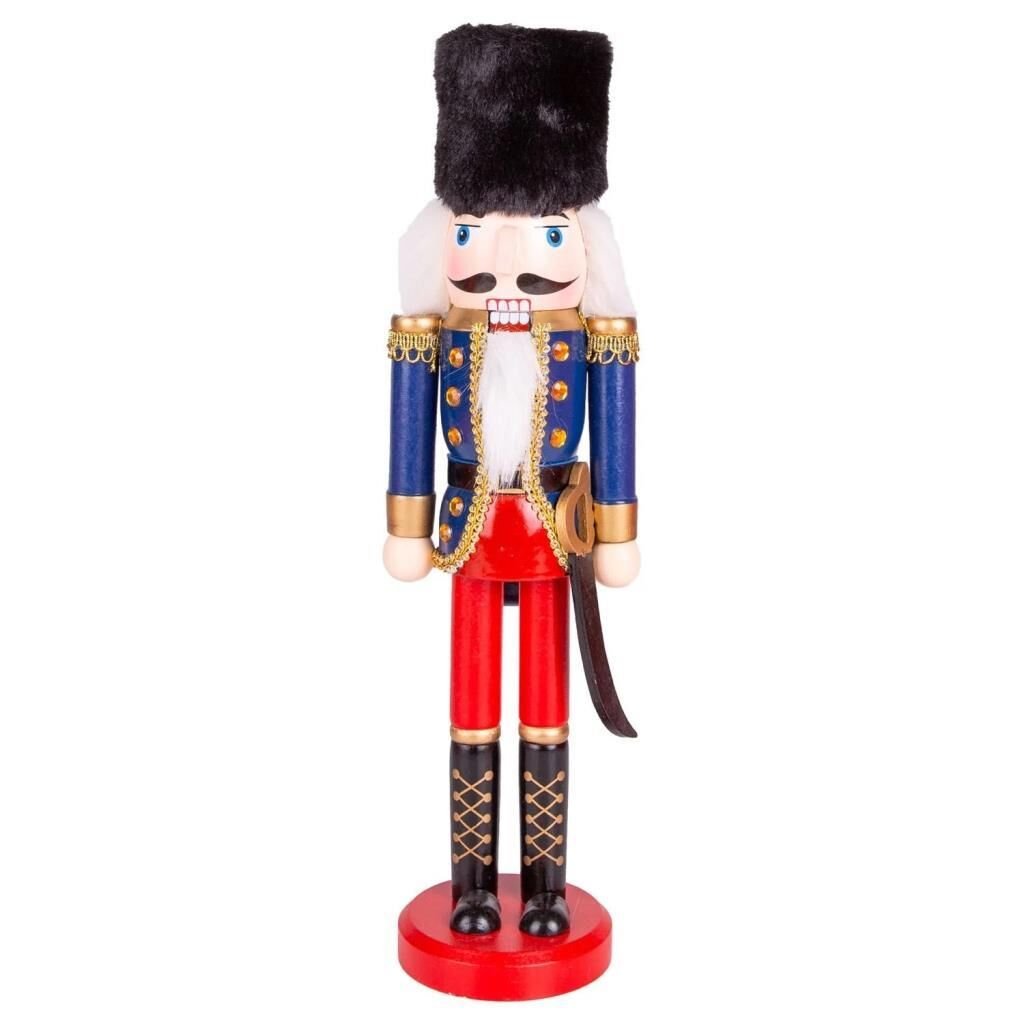 MAVİ KIRMIZI KILIÇLI KURŞUN ASKER NOEL DEKOR 38CM