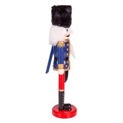 MAVİ KIRMIZI KILIÇLI KURŞUN ASKER NOEL DEKOR 38CM