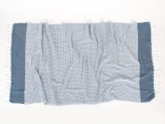 MIA KARA TEZGAH PEŞTEMAL MAVİ 90x170CM