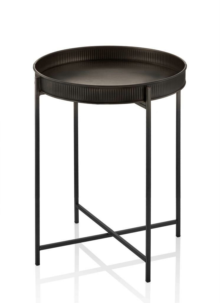 SİYAH GALVENİZ SEHPA 56x41 CM