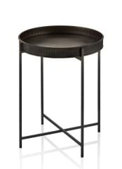 SİYAH GALVENİZ SEHPA 56x41 CM