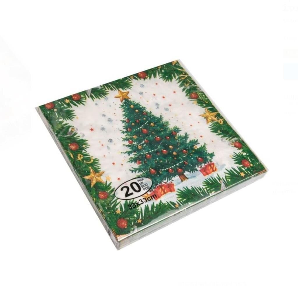 YILBAŞI ÇAM AĞACI KAĞIT PEÇETE 33X33CM(20ADET)