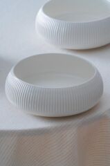 BIANCO LINEA TEKLİ BOL KASE 18CM