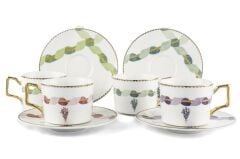 LAVANDER 4'LÜ TÜRK KAHVESİ FİNCANI