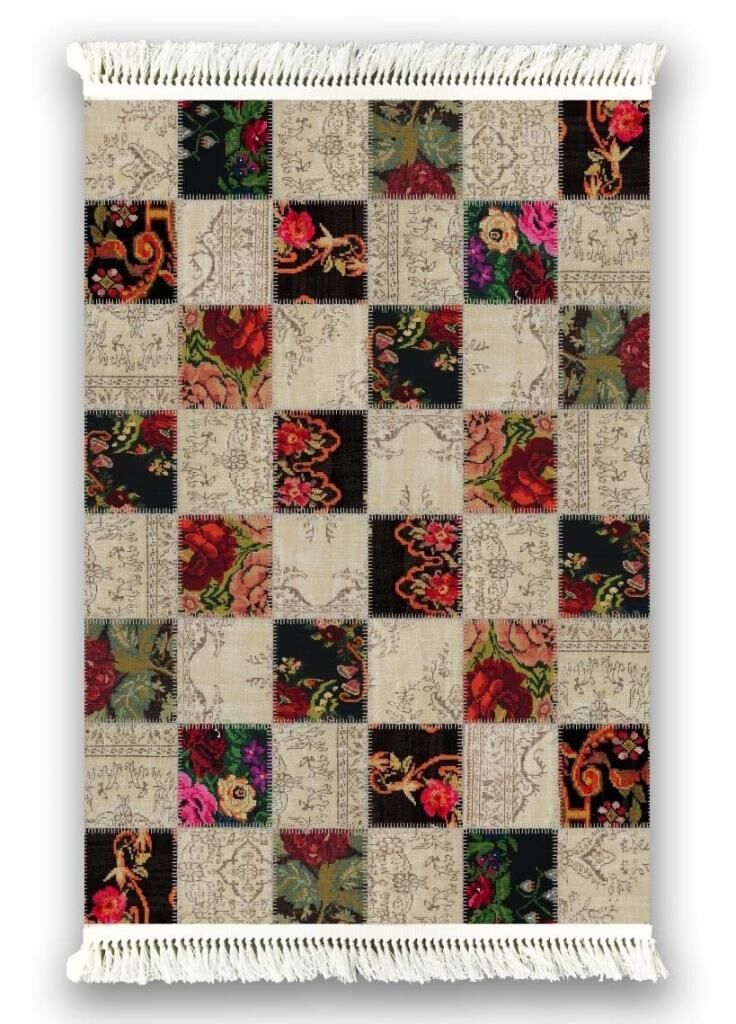 6001 DESENLİ KAYDIRMAZ HALI 120x180cm