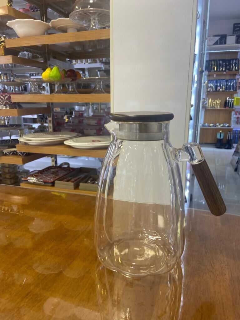 AKASYA KULPLU CAM SÜRAHİ 1800ML