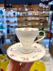 PEMBE AYAKLI TEK KİŞİLİK TÜRK KAHVESİ FİNCANI