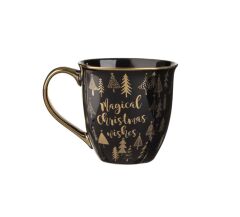 YILBAŞI SİYAH ALTIN YALDIZLI BİTKİ ÇAYI KUPASI 610ML