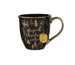 YILBAŞI SİYAH ALTIN YALDIZLI BİTKİ ÇAYI KUPASI 610ML