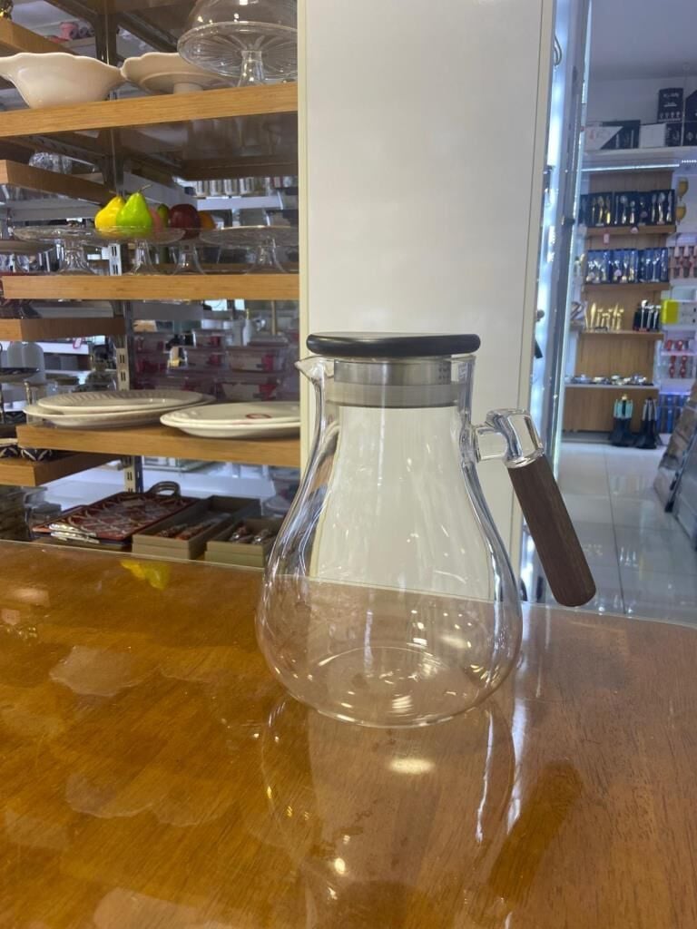 AKASYA KULPLU CAM SÜRAHİ 1800ML