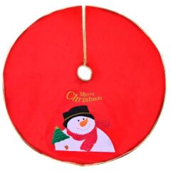 KARDAN ADAM KIRMIZI NOEL AĞAÇ ÖRTÜSÜ 1M