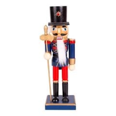 MAVİ KIRMIZI BALTALI KURŞUN ASKER NOEL DEKOR 25CM