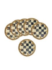 DAMALI 6'LI BARDAK ALTLIĞI 10CM