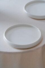 BIANCO LINEA TEKLİ PASTA TABAK 20CM