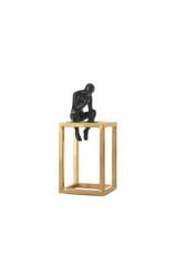 SİYAH ALTIN DÜŞÜNEN ADAM DEKOR 22CM