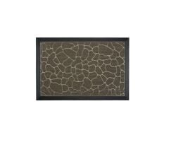 SİYAH KABARTMALI KAPI ÖNÜ PASPASI 60X40CM